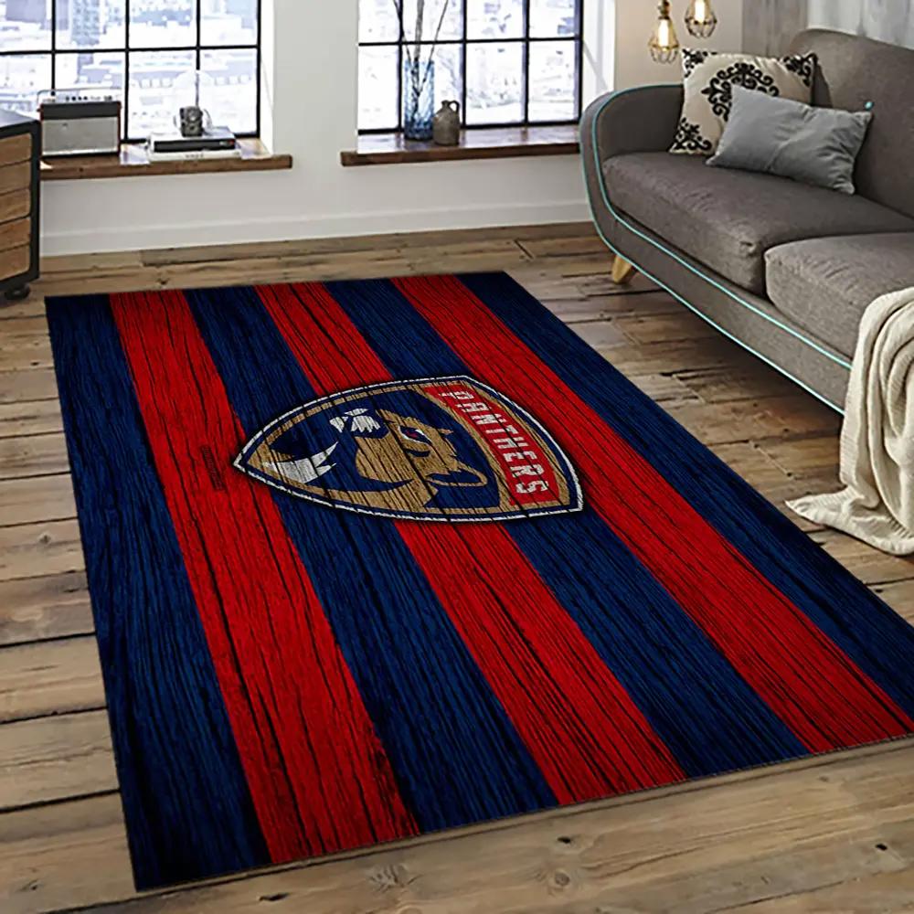 Nhl florida panthers hockey team logo sport carpet rectangle area rug for living room fp37 Rectangle Rug