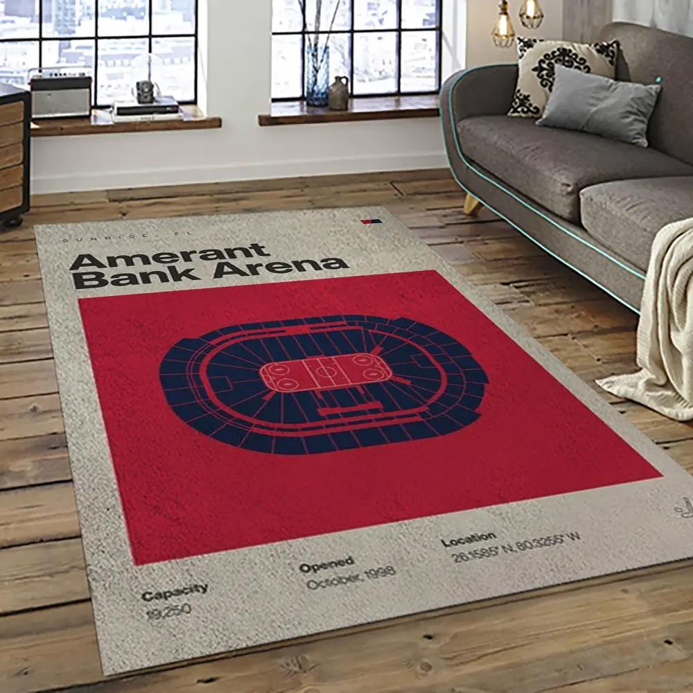Nhl florida panthers hockey team logo sport carpet rectangle area rug for living room fp45 Rectangle Rug