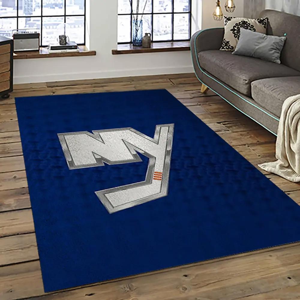 Nhl new york islanders hockey team logo sport carpet rectangle area rug for living room nyi66 Rectangle Rug