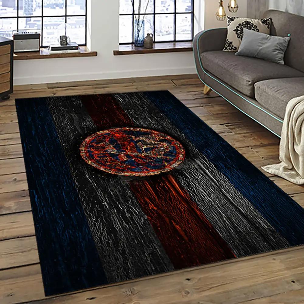 Nhl new york islanders hockey team logo sport carpet rectangle area rug for living room nyi91 Rectangle Rug