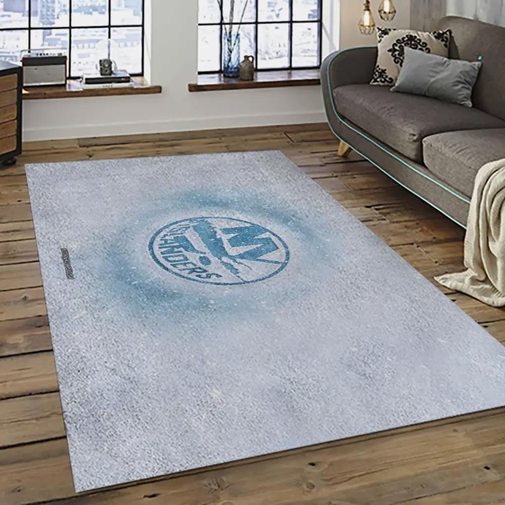 Nhl new york rangers hockey team logo sport carpet rectangle area rug for living room nyr62 Rectangle Rug