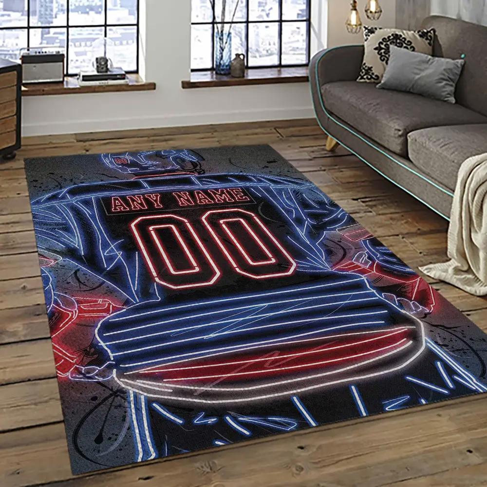 Nhl ottawa senators hockey team logo sport carpet rectangle area rug for living room os08 Rectangle Rug