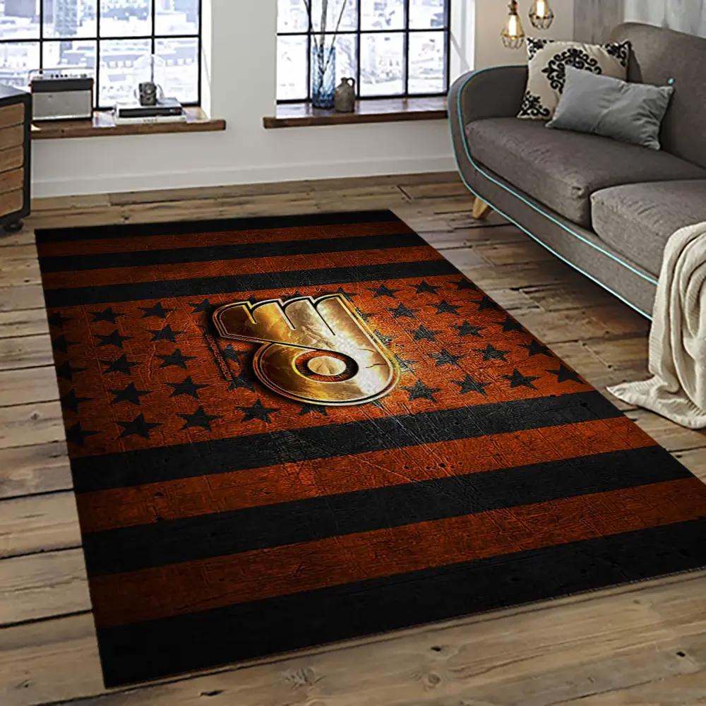 Nhl philadelphia flyers hockey team logo sport carpet rectangle area rug for living room pf57 Rectangle Rug