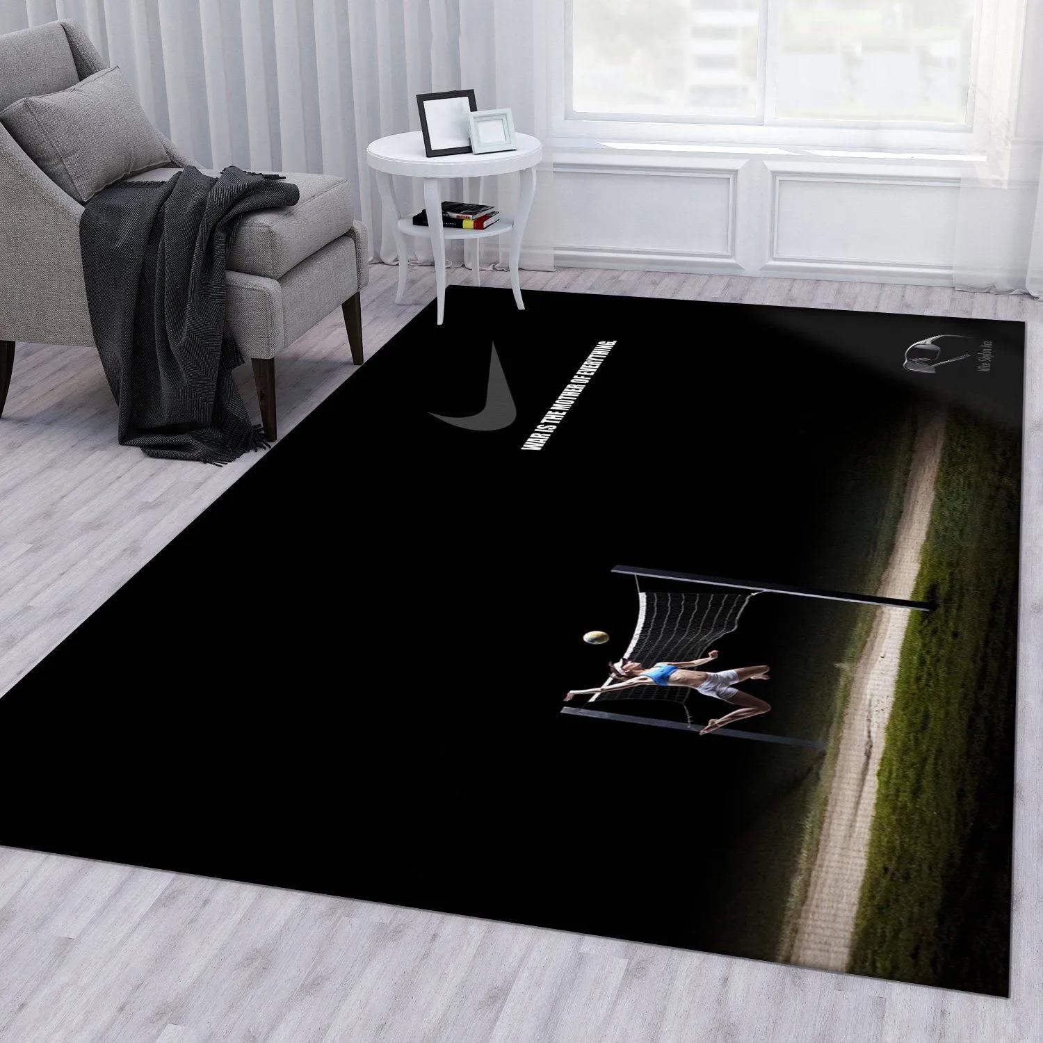 Nike logo type 793. Upgrade Your Living Room with Luxury Home Decor: Area Carpets, Floor Decor, Door Mats, and Hot Gift Items with style a High-End Fashion Brand Rectangle Rug
