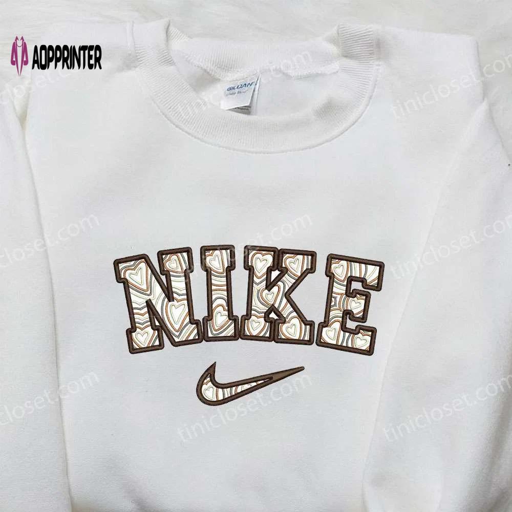 Nike love embroidered shirt: perfect valentine s day gift for nike enthusiasts Embroidered Shirt