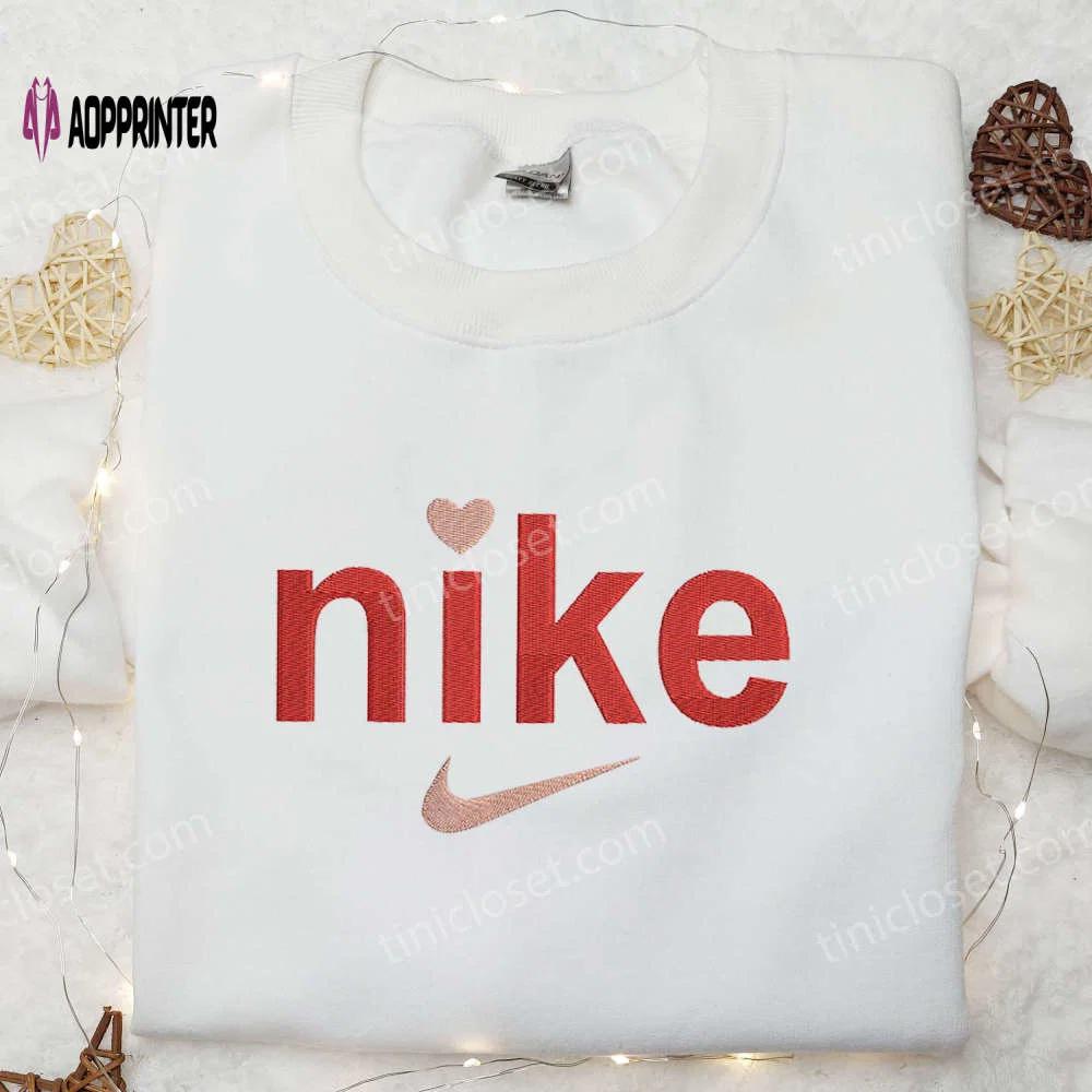 Nike love inspired embroidered shirt – unique and stylish apparel for unmatched comfort Embroidered Shirt
