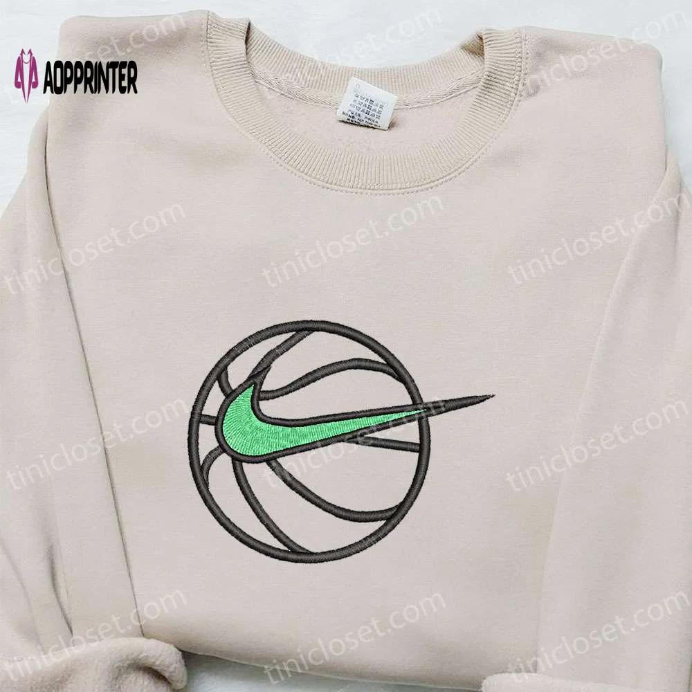 Nike swoosh embroidered sweatshirt: nba & sport inspired shirt Embroidered Shirt