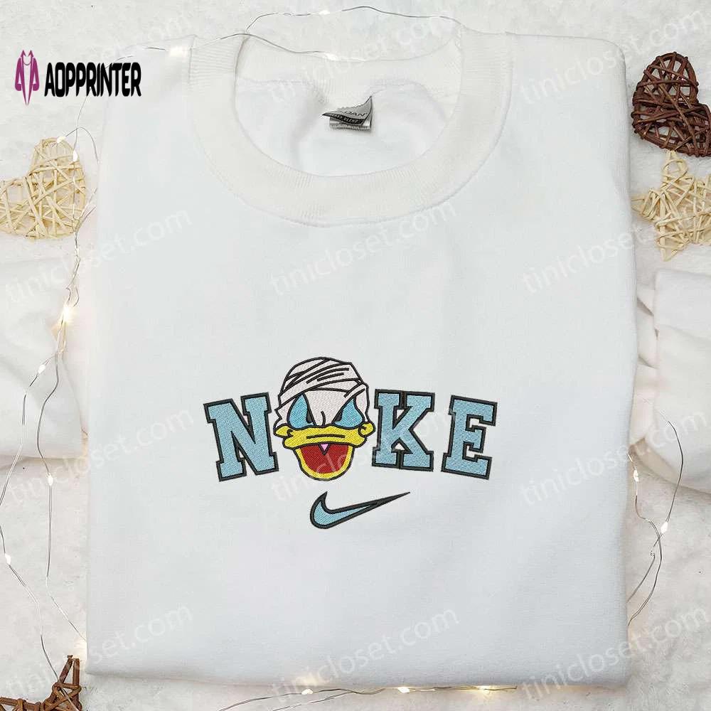 Nike x donald duck embroidered shirt: best family gift with nike-inspired design Embroidered Shirt