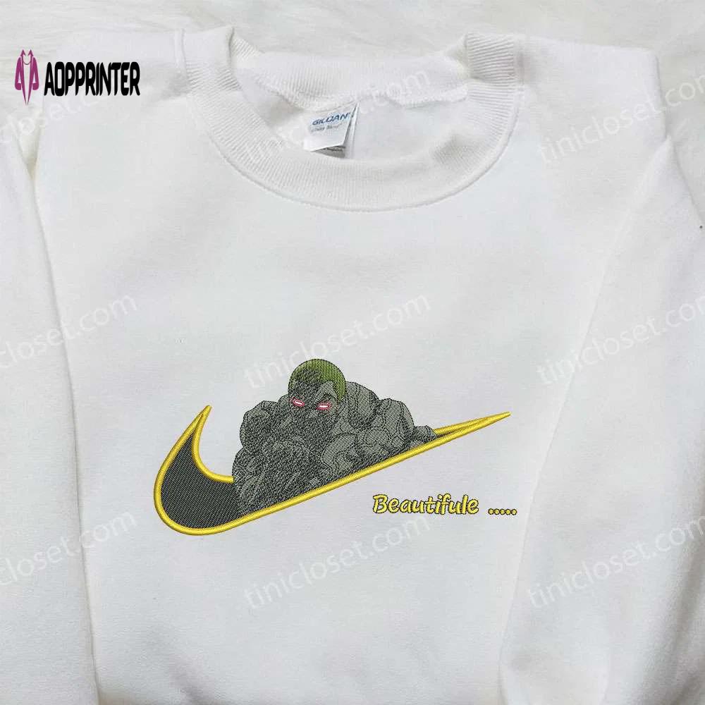Nike x jack hanma embroidered shirt: baki inspired & stylish Embroidered Shirt