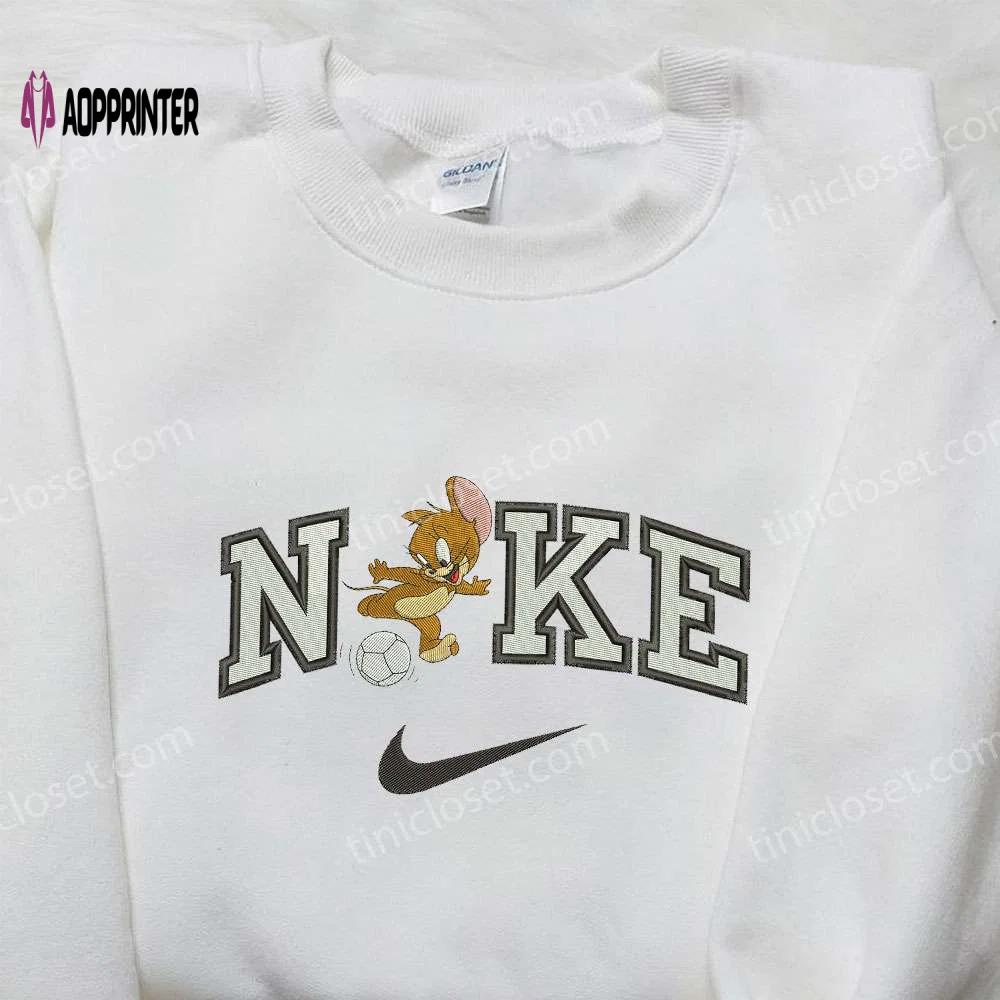 Nike x jerry soccer embroidered shirt: cartoon inspired engaging nike shirt Embroidered Shirt