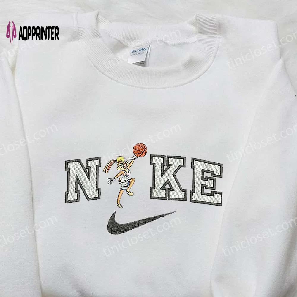 Nike x lola bunny basketball embroidered shirt: cartoon & custom design Embroidered Shirt