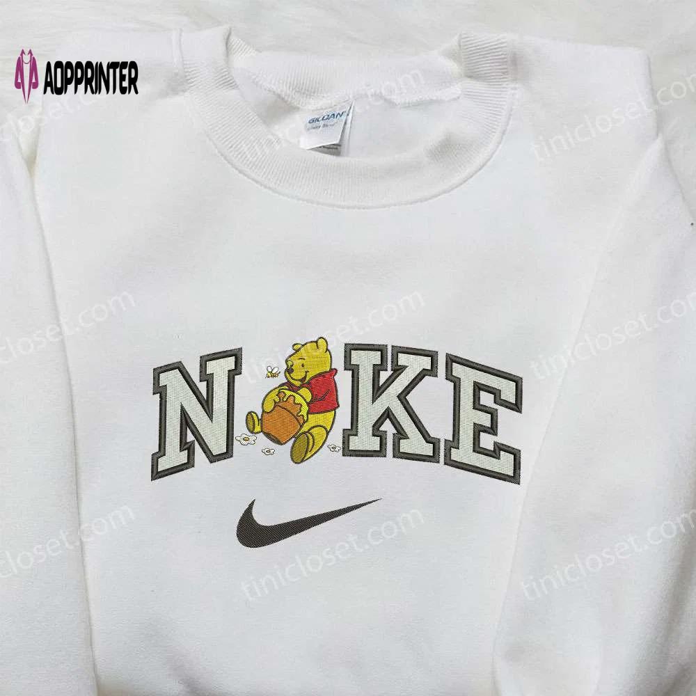 Nike x winnie the pooh embroidered sweatshirt: disney-inspired nike-inspired shirt Embroidered Shirt