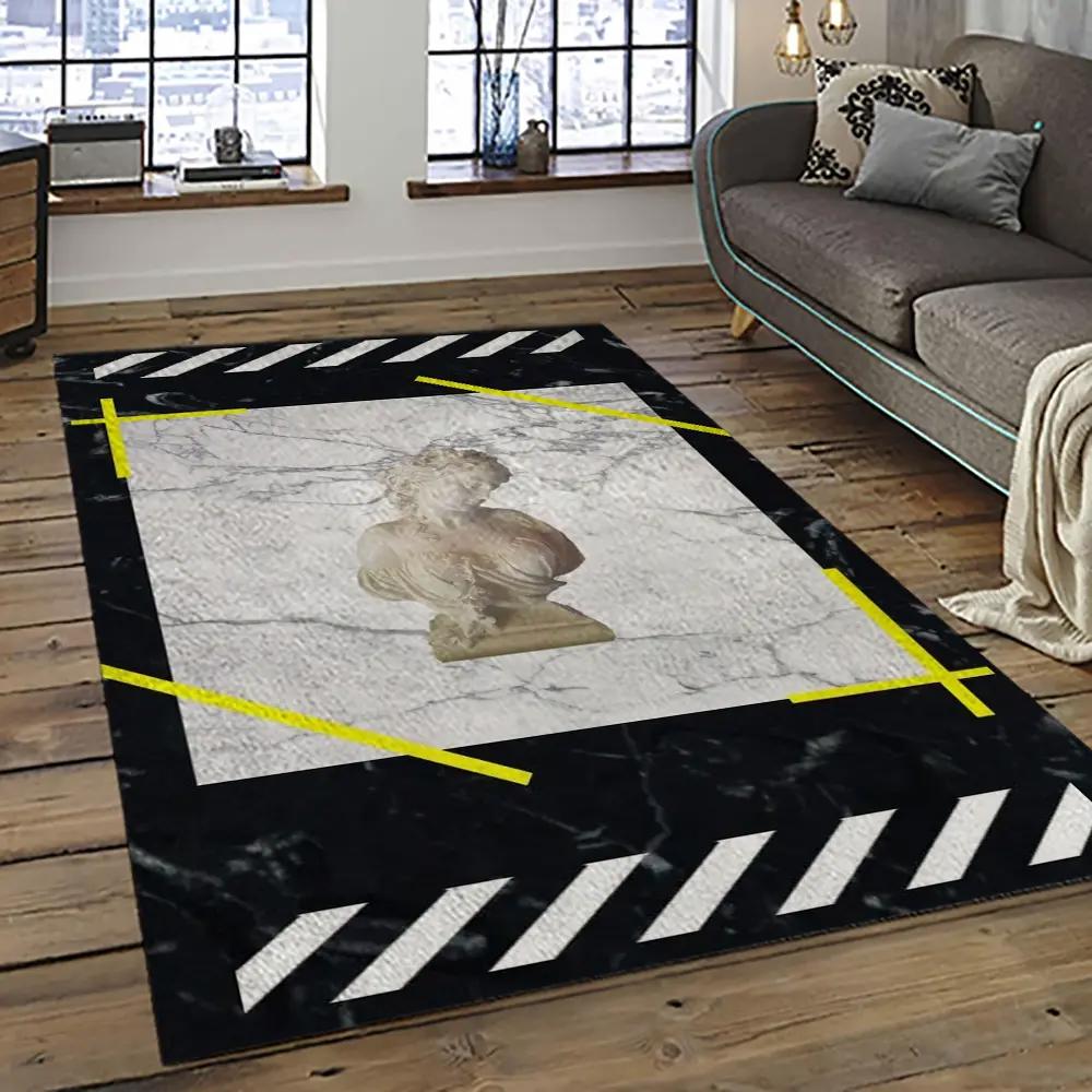 Off white fashion carpet rectangle area rug for living room bedroom decor owt22 Rectangle Rug