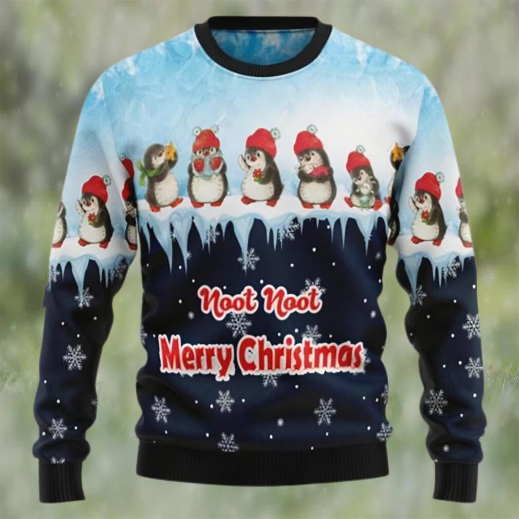 Penguin hang out ugly christmas holiday sweater Christmas Ugly Sweater