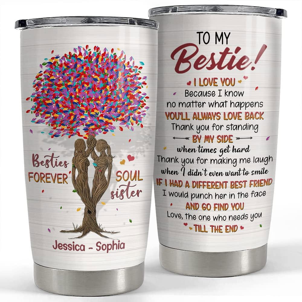 Personalized best friends tumbler soul sister for soulmate girl women Personalized Tumbler