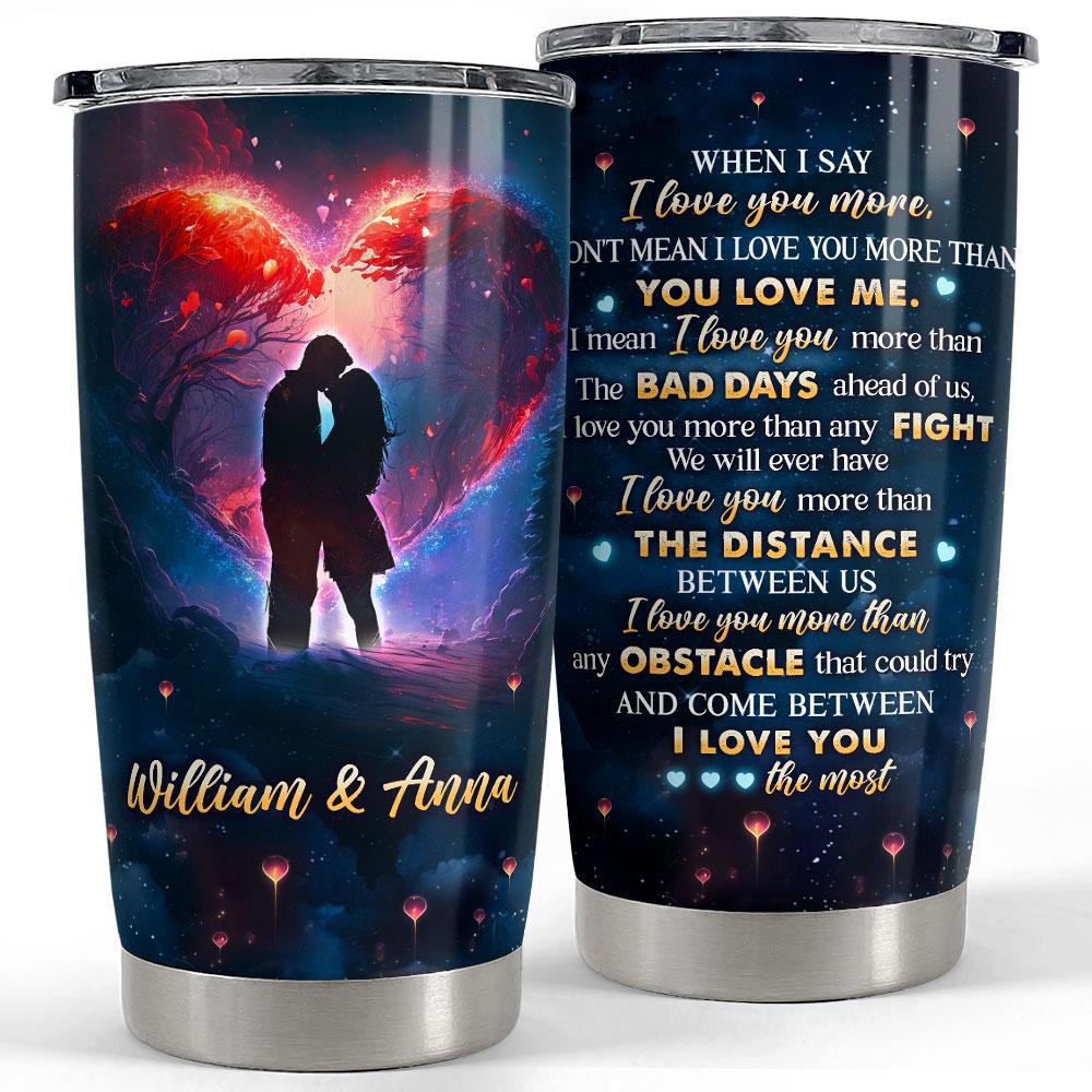 Personalized tumbler for husband wife with customize name Personalized Tumbler