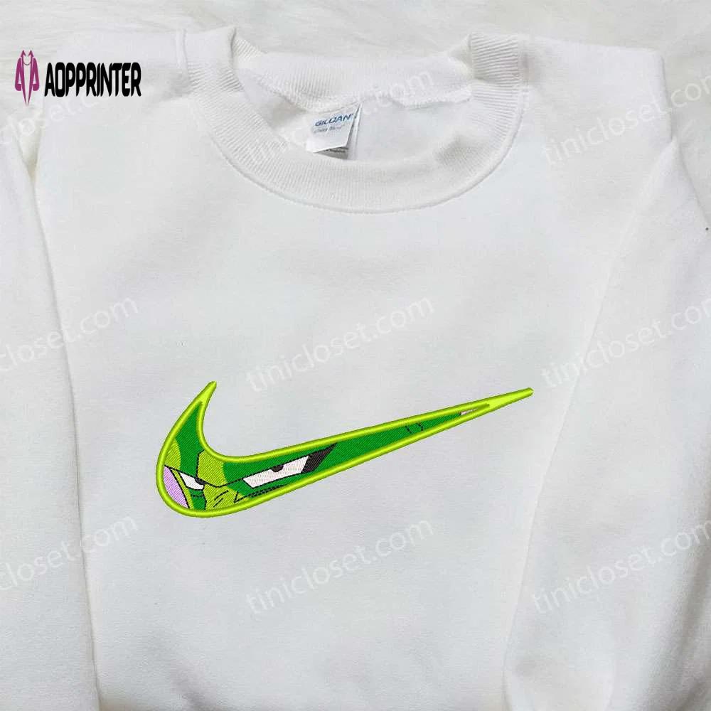 Piccolo x nike swoosh embroidered sweatshirt & dragon ball nike inspired shirts Embroidered Shirt