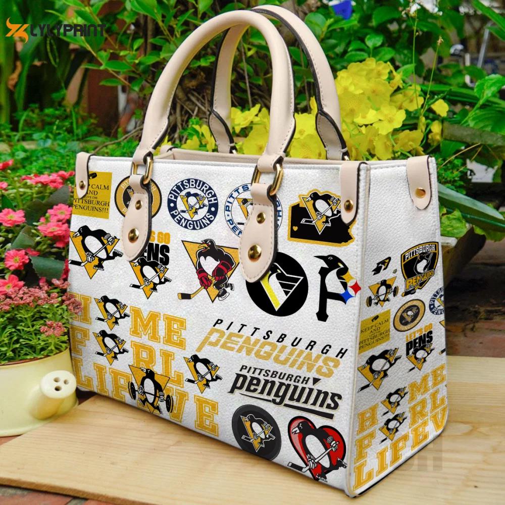 Pittsburgh penguins lover leather bag for women gift 1732 Women Leather Hand Bag