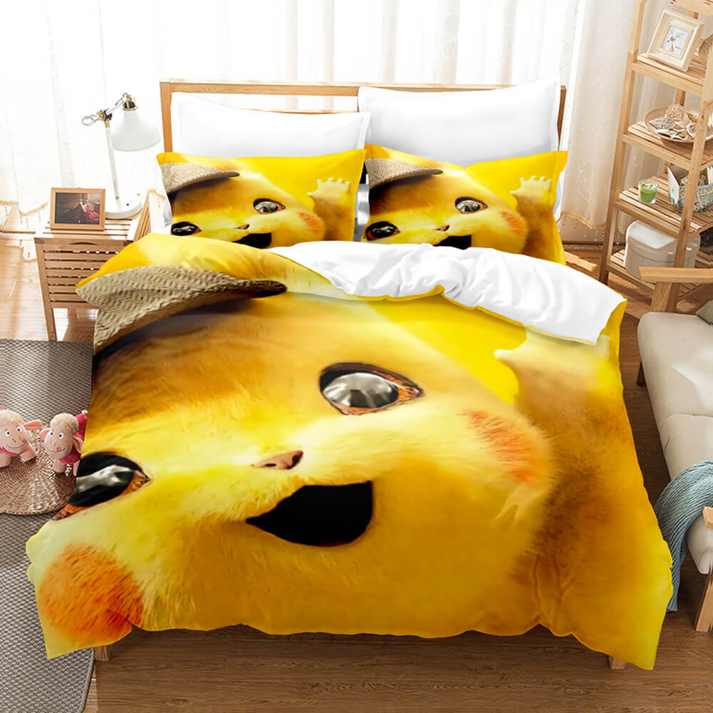 Pokemon pikachu cosplay comforter bedding sets duvet cover bed sheets Bedding Sets
