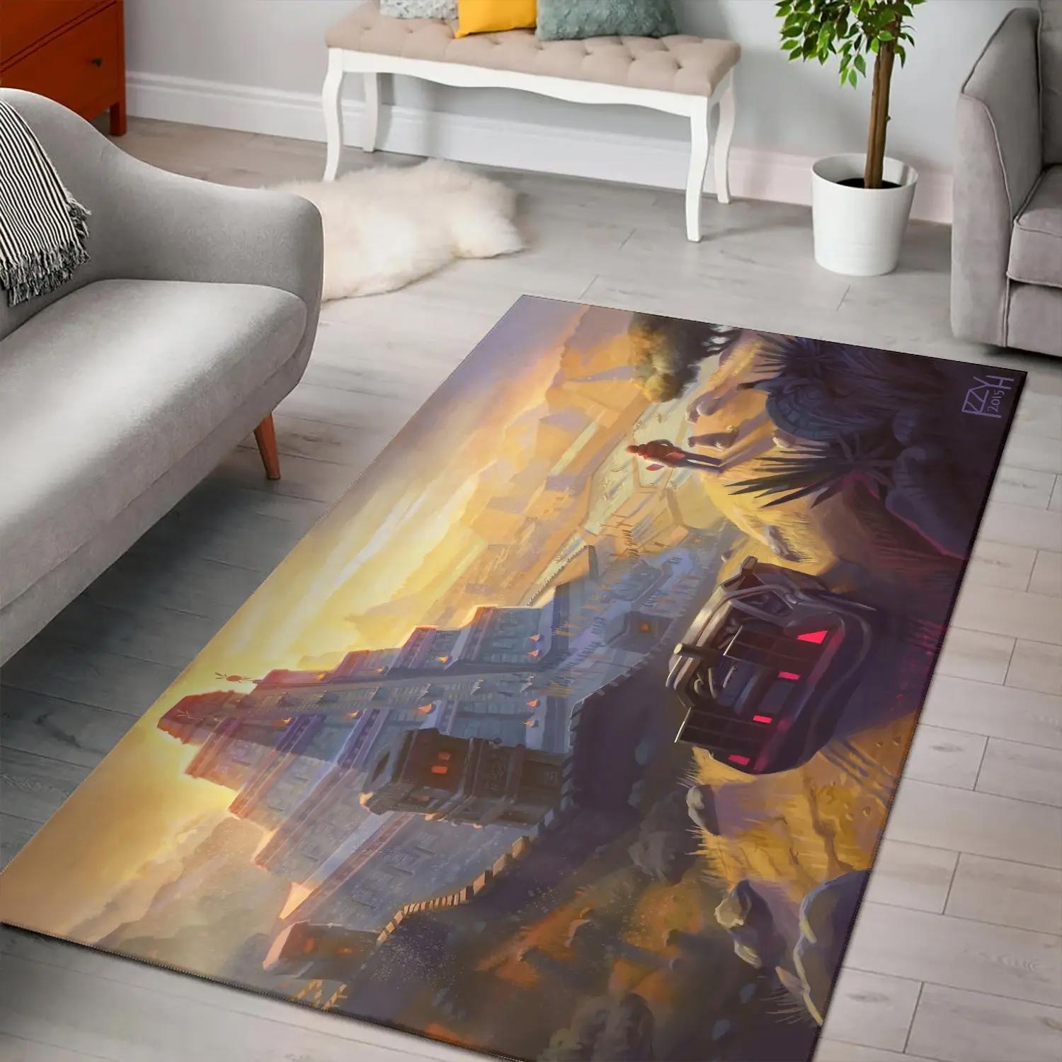 Racing car art with pyramid area rug living room rug home decor 200217 Rectangle Rug