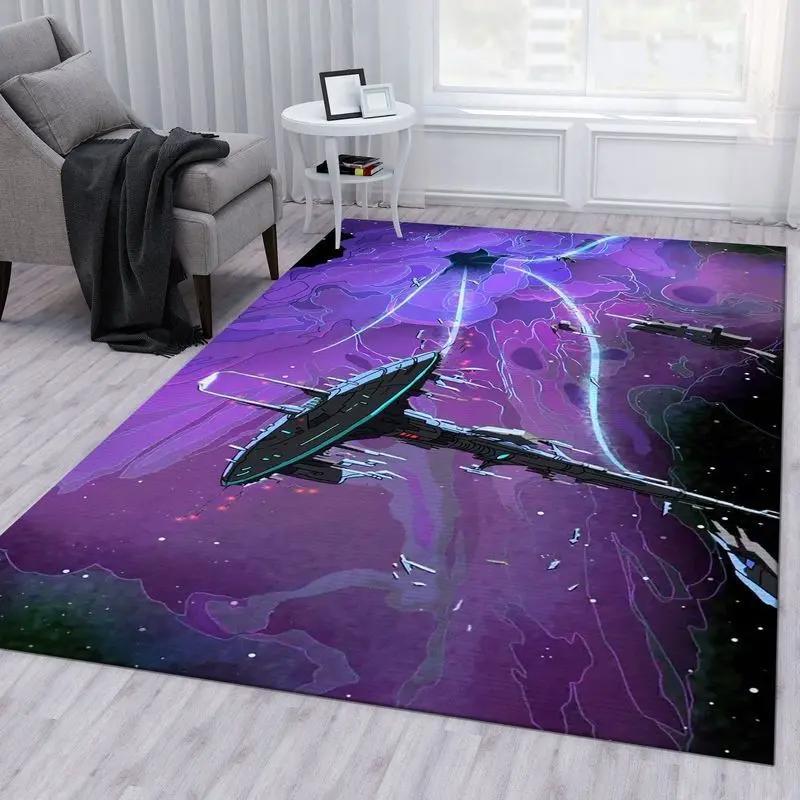 Rick and morty 62 area rug living room and bed room rug rug regtangle carpet floor decor home decor Rectangle Rug
