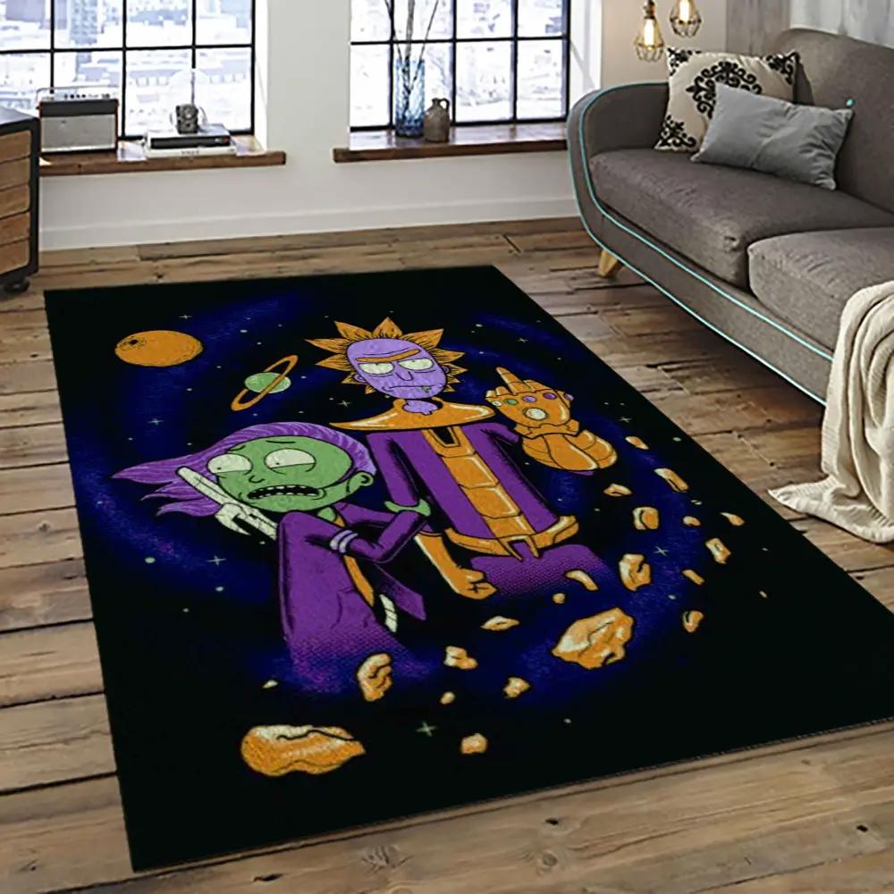 Rick and morty cartoon tv show retangle carpet area rug home decor best gift for family rm29 Rectangle Rug