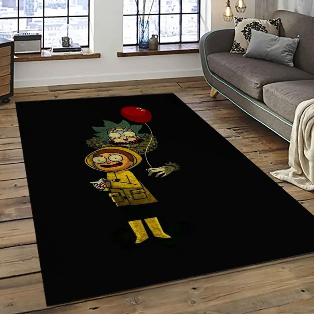 Rick and morty cartoon tv show retangle carpet area rug home decor best gift for family rm34 Rectangle Rug
