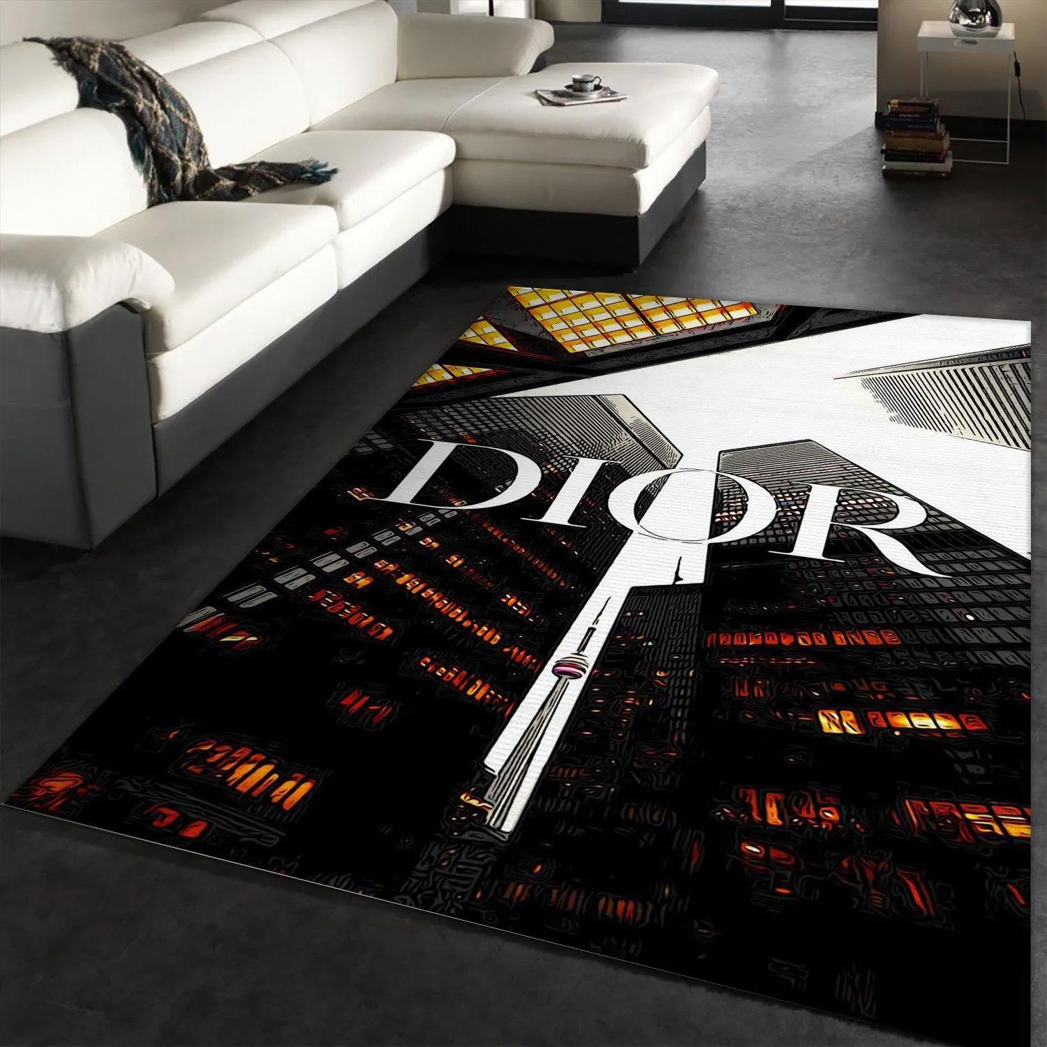 Rugs in living room and bedroom - Dior fashion area rug living room rug christmas gift us decor Rectangle Rug
