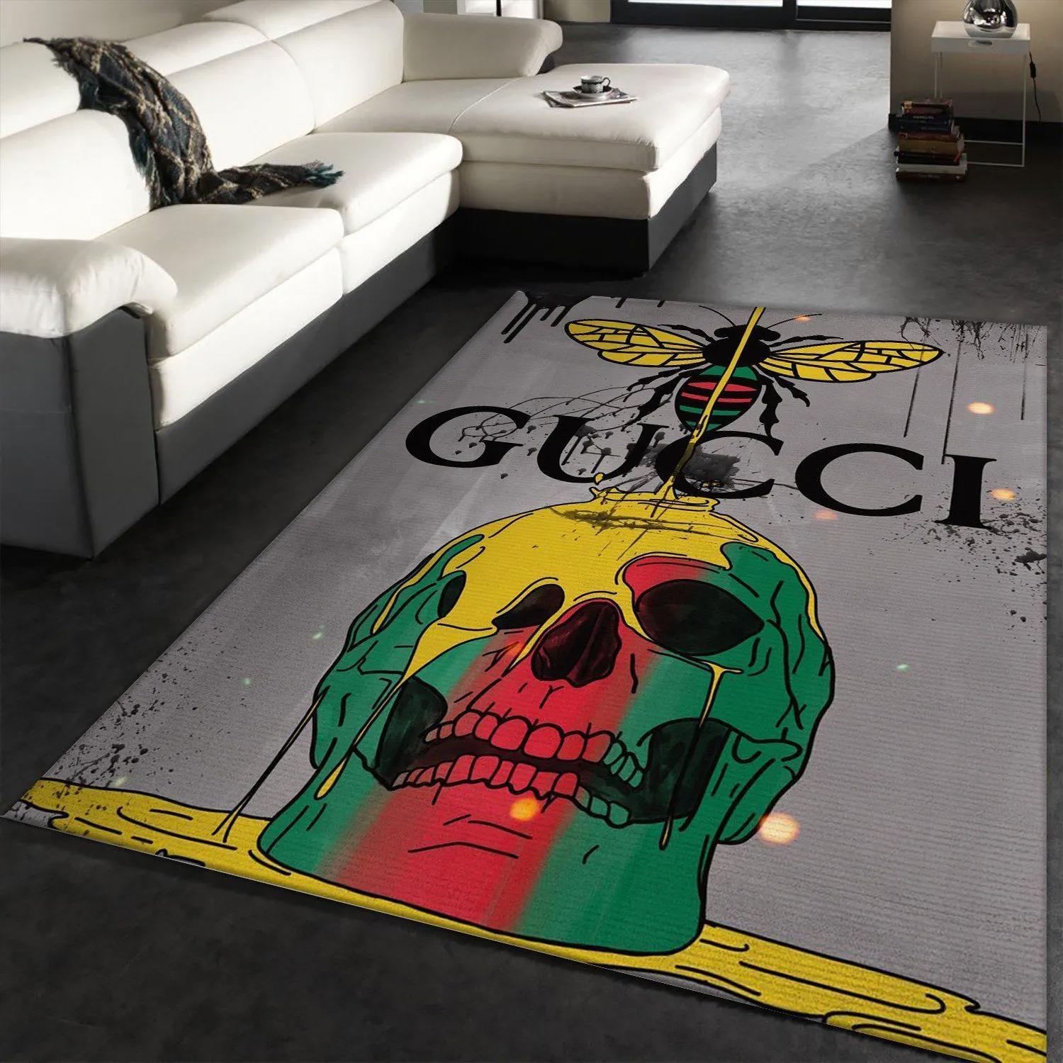 Rugs in living room and bedroom - Gucci skull luxury area rug for living room bedroom carpet home decorations mat type 1 Rectangle Rug