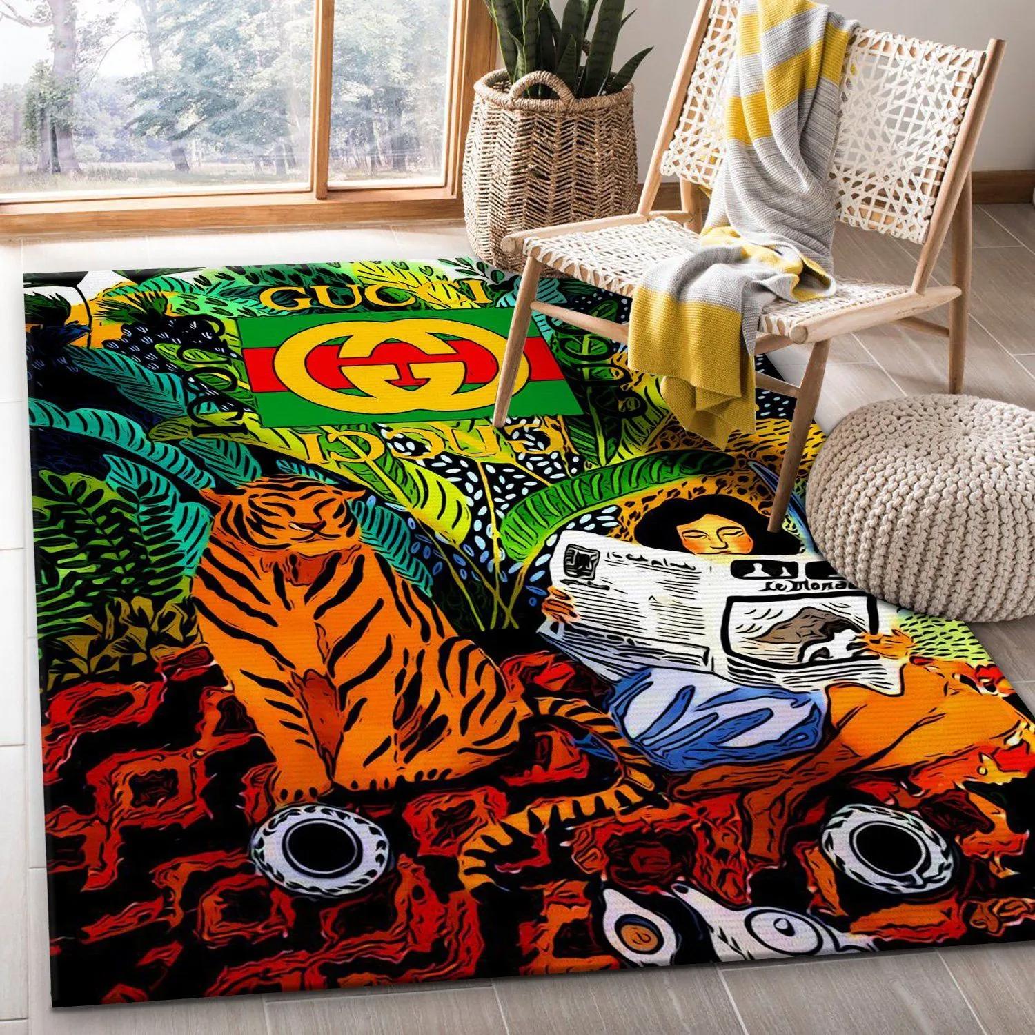 Rugs in living room and bedroom - Gucci tiger luxury area rug 01 for living room bedroom carpet floor mats keep warm in winter mat Rectangle Rug