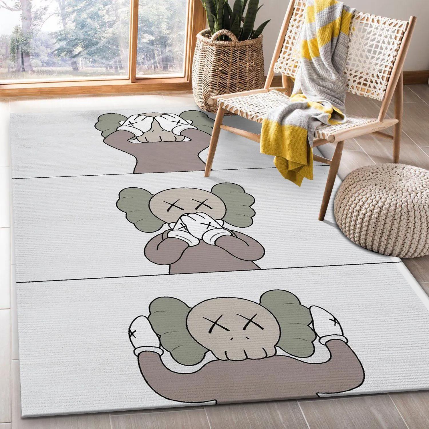 Rugs in living room and bedroom - Kaws area rug living room rug floor decor home decorations Rectangle Rug