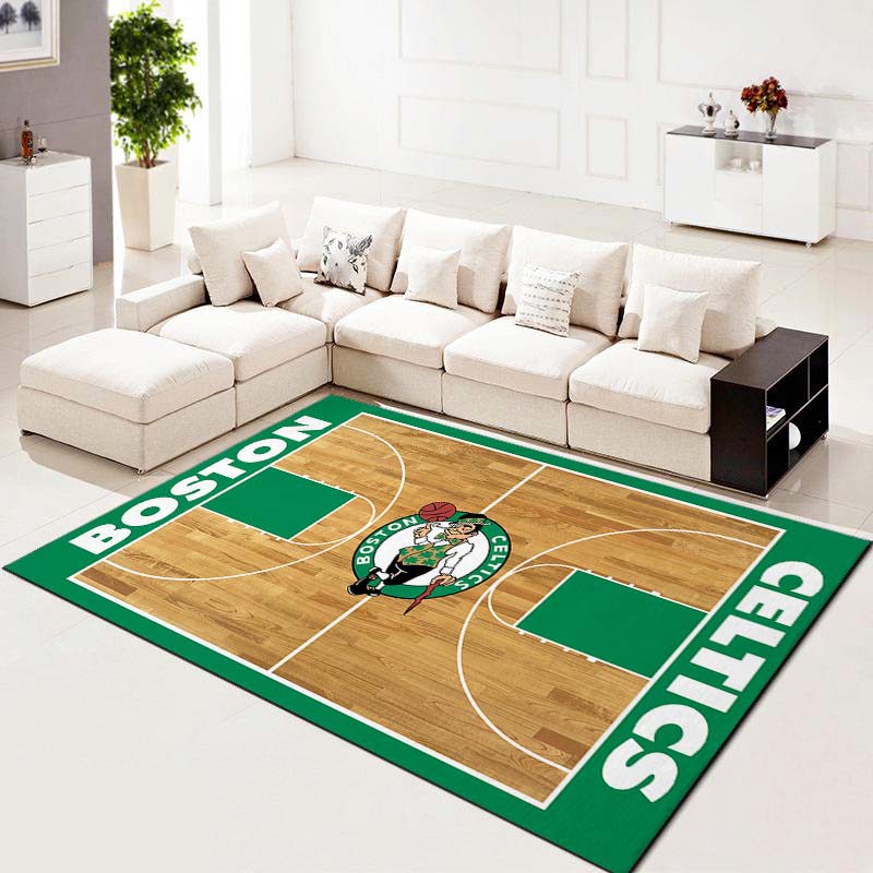 Rugs in living room and bedroom boston celtics basketball team nba court living room carpet kitchen area rugs Rectangle Rug