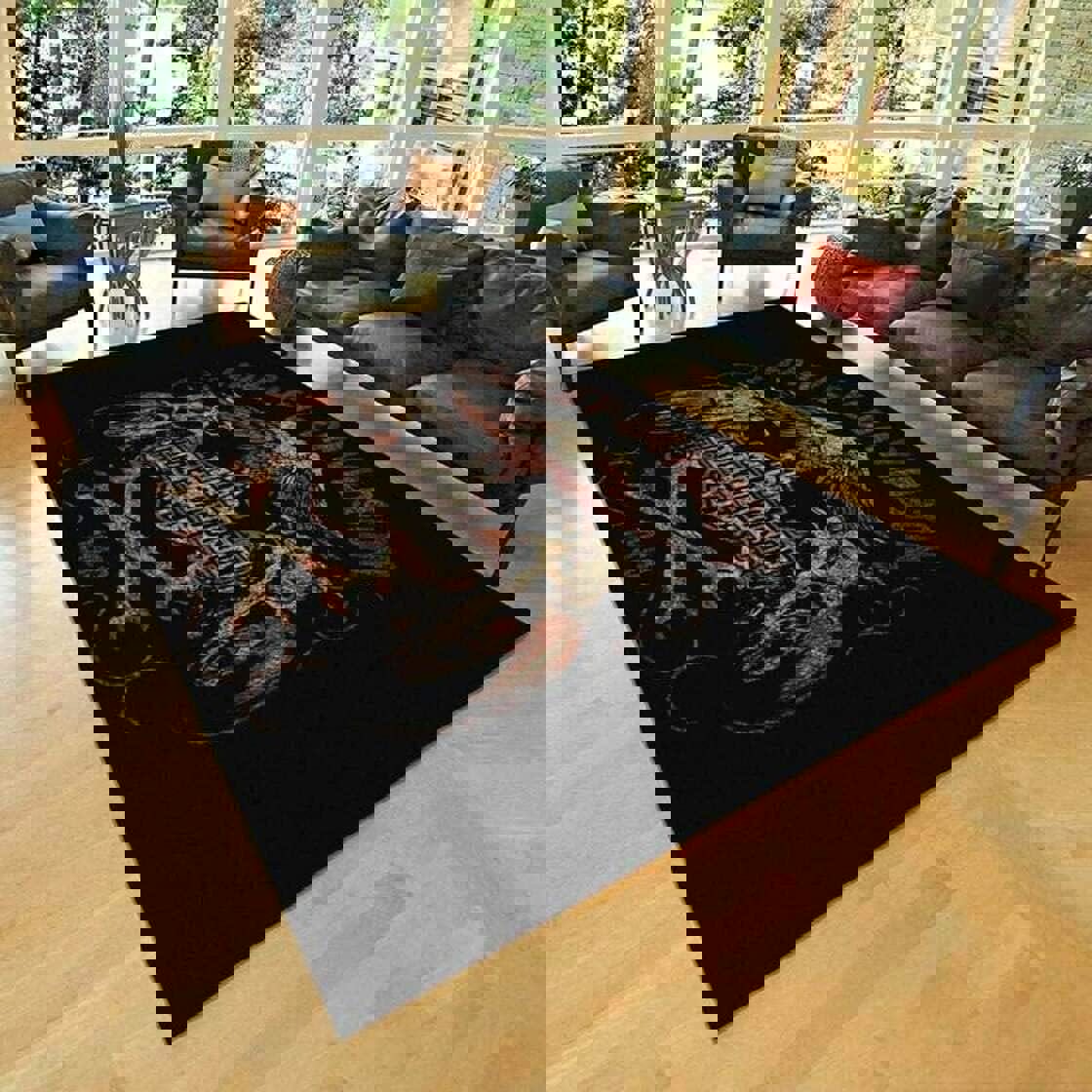 Rugs in living room and bedroom harley davidson new rug Rectangle Rug