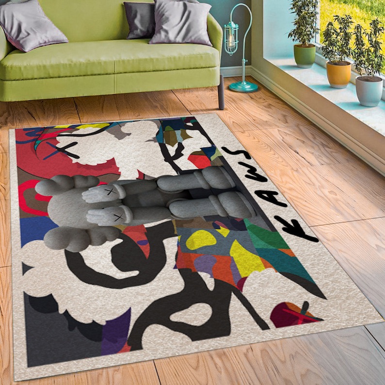 Rugs in living room and bedroom hypebeast rug- fashion hypebeast rug- hypebeast rug home decor- hypebeast rug- rug for living room- shoes rug- living room decor Rectangle Rug