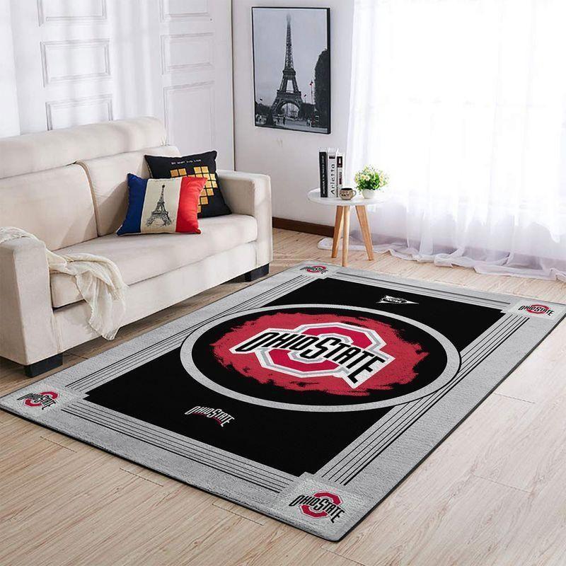 Rugs in living room and bedroom ohio state buckeyes area rug ncaa football basketball team logo carpet living room rugs floor decor Rectangle Rug