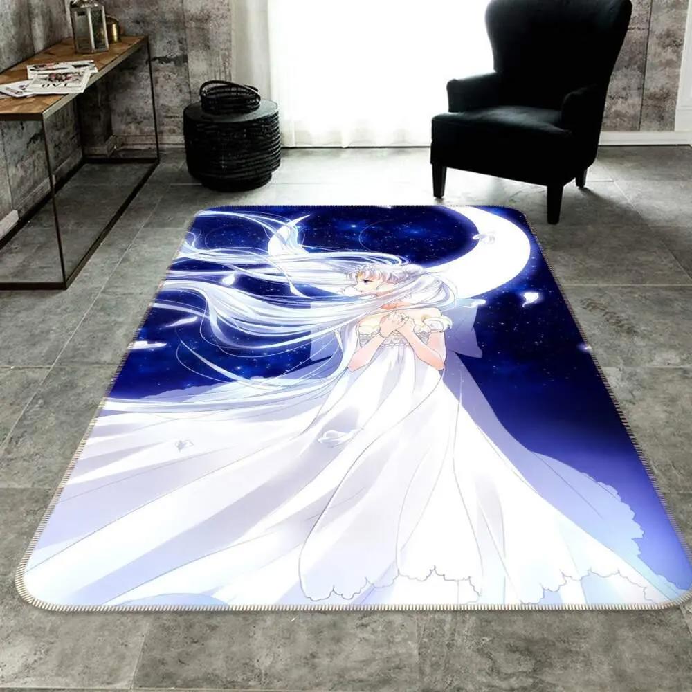 Sailor moon anime 13 area rug living room and bed room rug rug regtangle carpet floor decor home decor Rectangle Rug