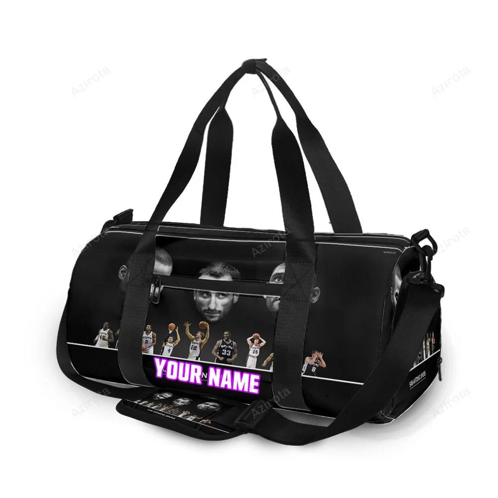 San antonio spurs all players9 personalized name travel bag gym bag 2390 Travel Bag