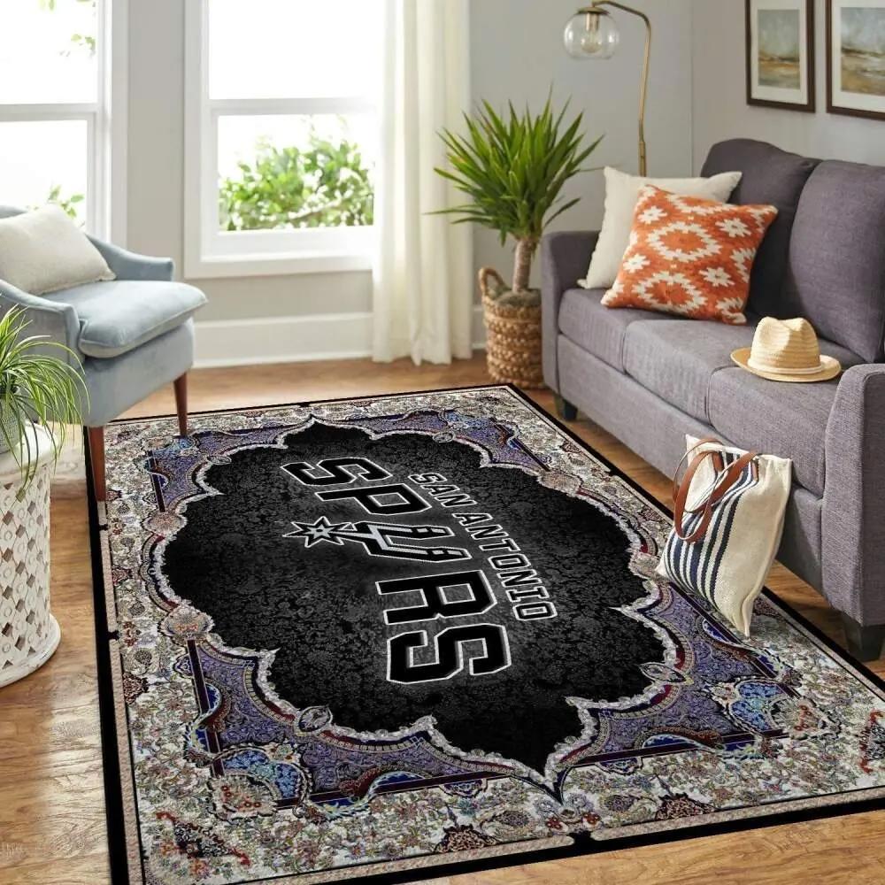 San antonio spurs home decor nba team logo carpet rug living room v1713 Rectangle Rug