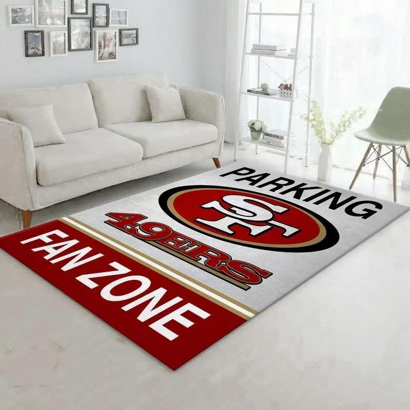 San francisco 49ers nfl 10 area rug living room bedroom rug regtangle carpet Rectangle Rug