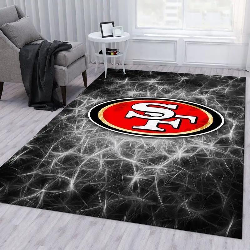 San francisco 49ers nfl 24 area rug living room bedroom rug regtangle carpet Rectangle Rug