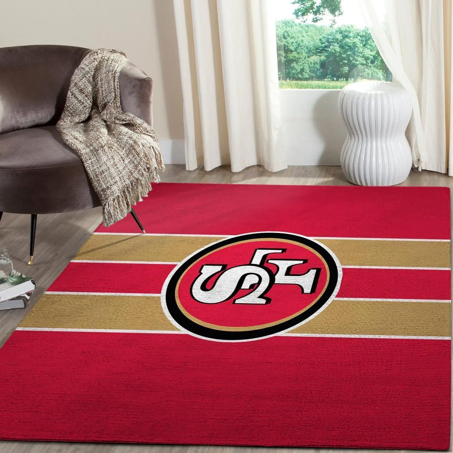 San francisco 49ers nfl football carpet living room rug regtangle carpet v571 Rectangle Rug