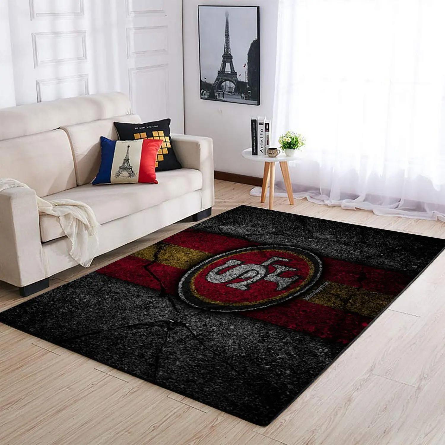 San francisco 49ers nfl football carpet living room rug regtangle carpet v574 Rectangle Rug