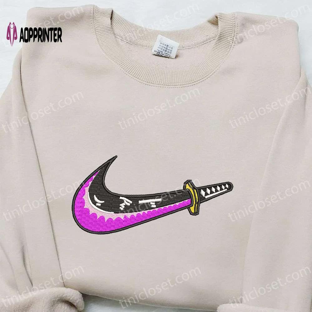Sandai kitetsu x swoosh anime hoodie – one piece embroidered sweatshirt customized design Embroidered Shirt