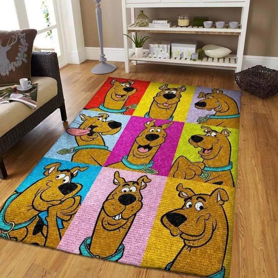 Scooby doo area rug living room rug home decor movie floor decor 190919 Rectangle Rug