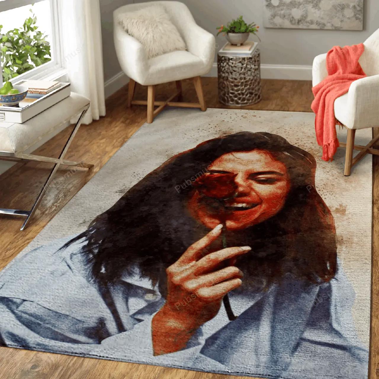 Selena gomez artwork music artwork art for fans area rug living room carpet rug regtangle carpet floor decor home decor Rectangle Rug