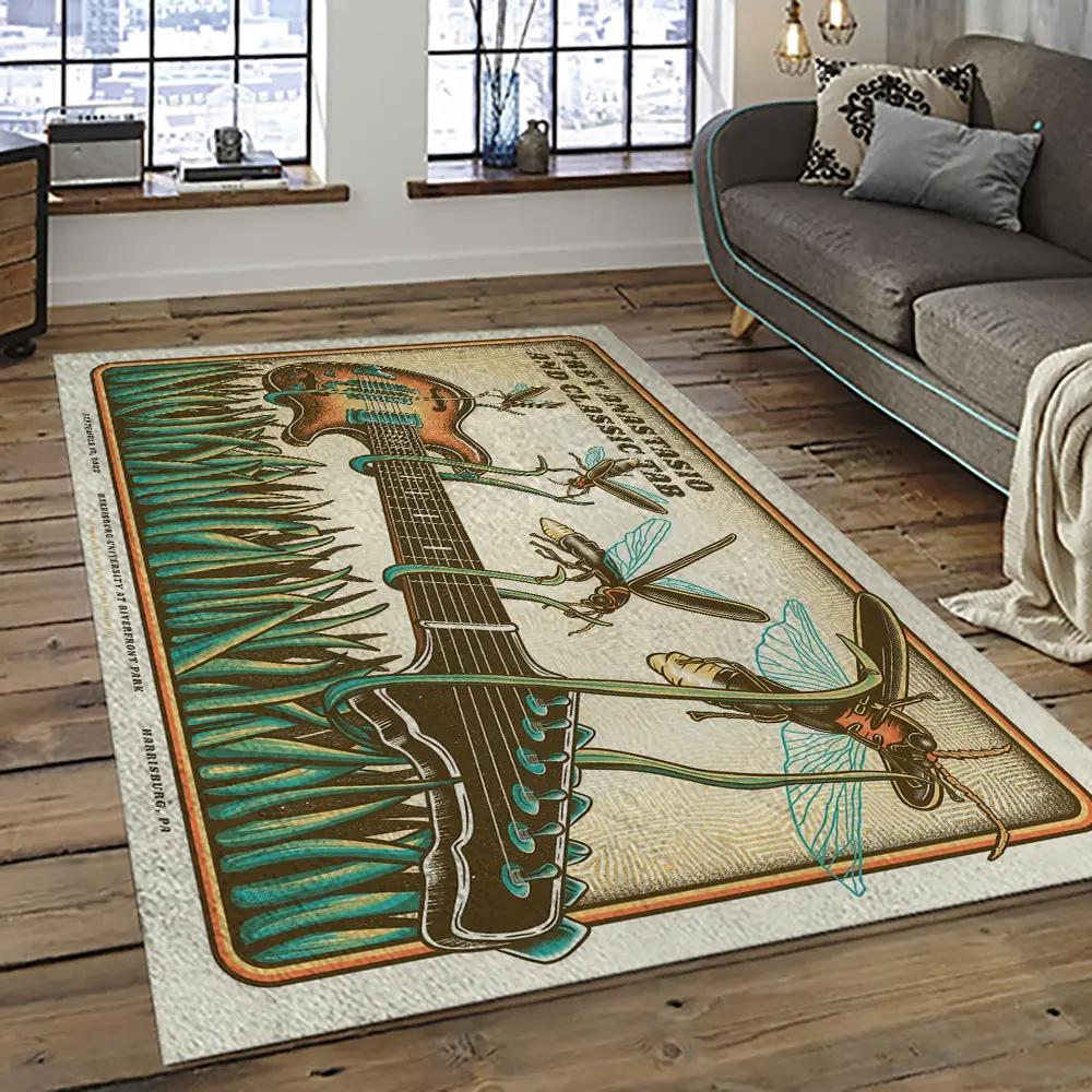 Singer trey anastasio and classic tab music concert music carpet rectangle area rug ta02 Rectangle Rug