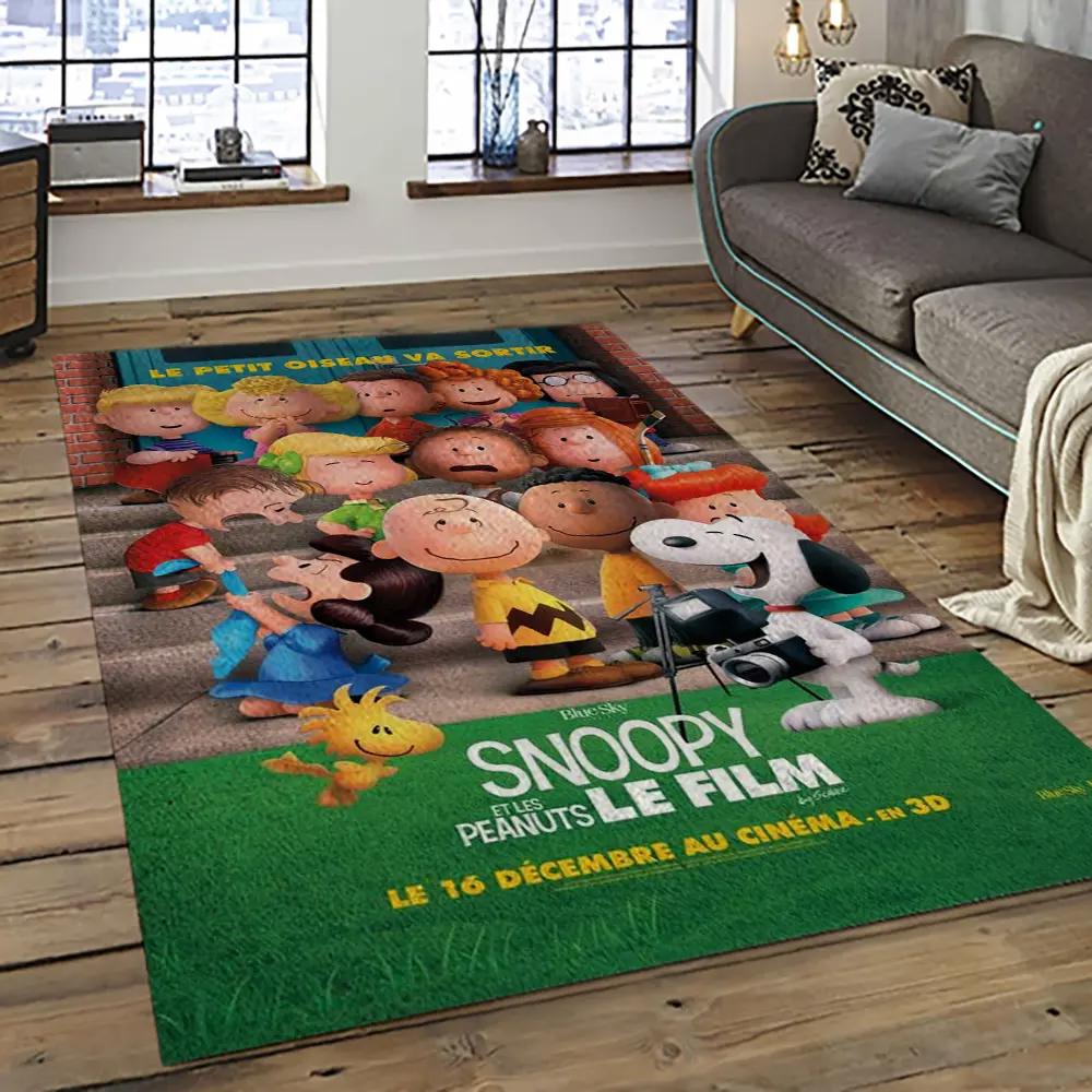 Snoopy cartoon movie carpet rectangle area rug for living room bedroom decor snp107 Rectangle Rug