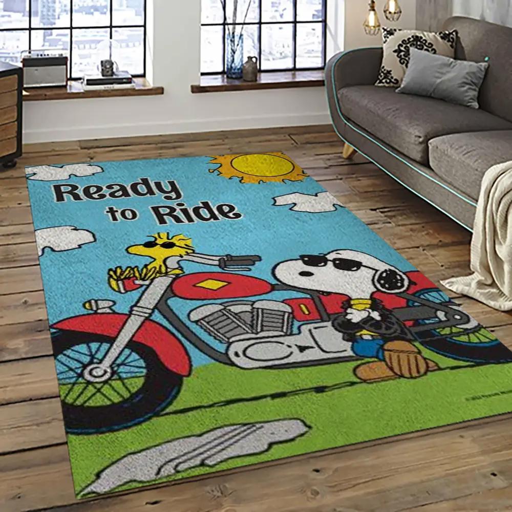 Snoopy cartoon movie carpet rectangle area rug for living room bedroom decor snp122 Rectangle Rug