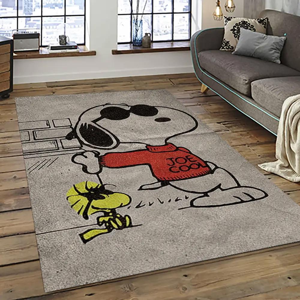 Snoopy cartoon movie carpet rectangle area rug for living room bedroom decor snp16 Rectangle Rug