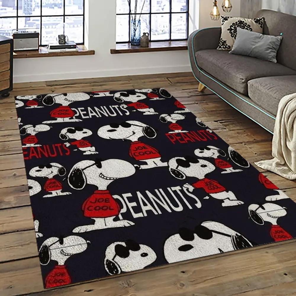 Snoopy cartoon movie carpet rectangle area rug for living room bedroom decor snp45 Rectangle Rug
